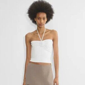 White Wilfred Goodlux Lovenote Halter - Size M